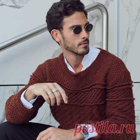 Не забываем про мужчин: 18 интересных вещей спицами | Вязание с Paradosik_Handmade | Дзен