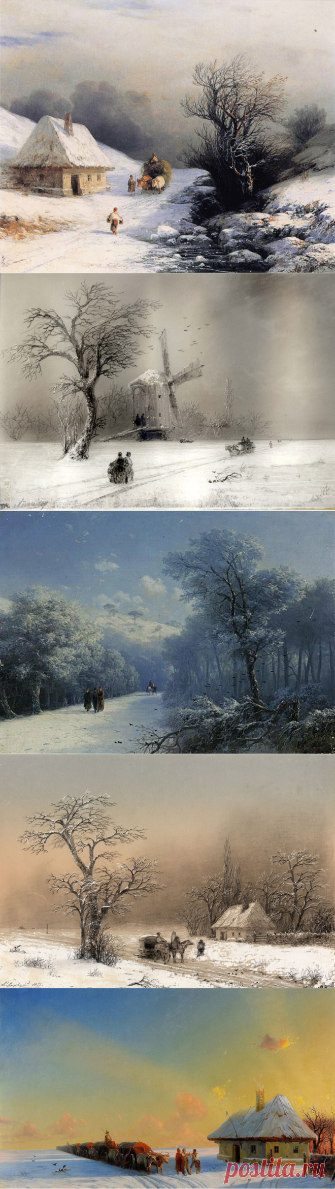 Не только маринист. Очарование русской зимы на полотнах Айвазовского | Картины с историей | Яндекс Дзен