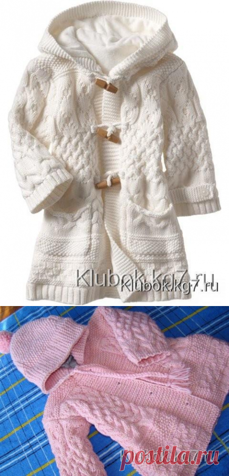 ,БЕЛОЕ ПАЛЬТО ДЛЯ ДЕВОЧКИ | Клубок