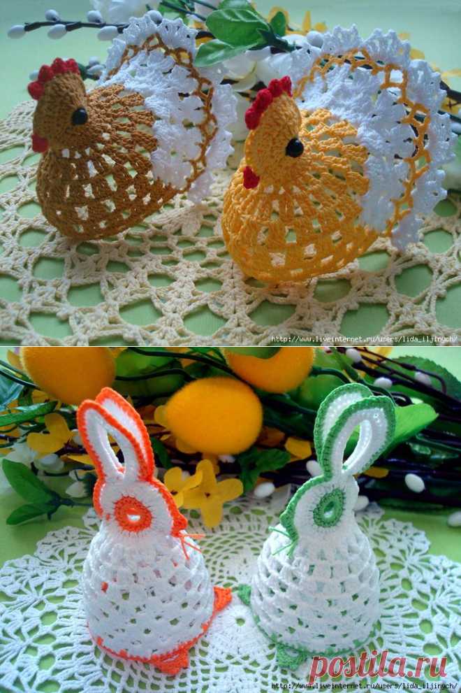 К ПАСХЕ-курочки и зайчики.