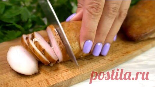 Пастрома из куриной грудки, готовлю вместо колбасы на праздничный стол, а еще использую для салата 