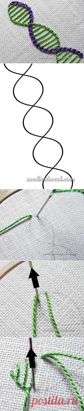 ч.1 Stitch Fun! Buttonhole Chain Stitch Waves – Needle’nThread.com