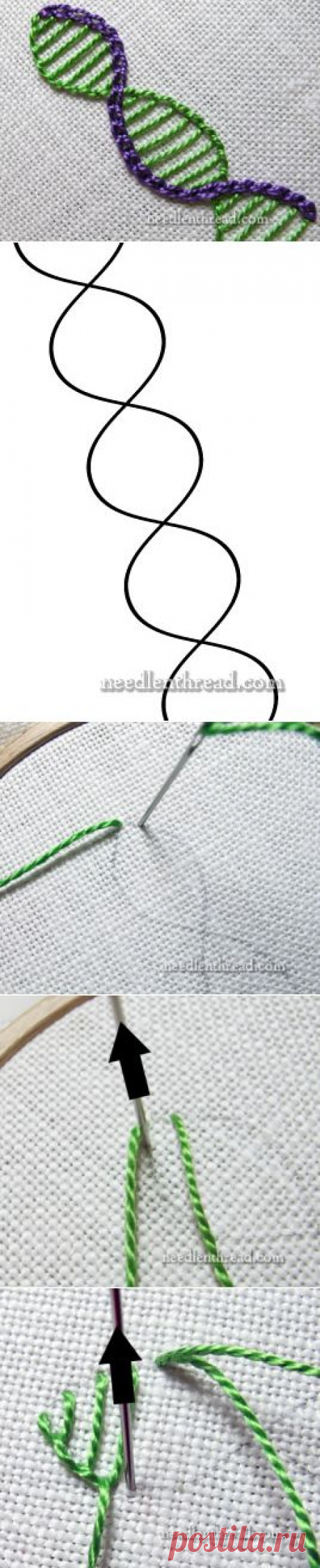 ч.1 Stitch Fun! Buttonhole Chain Stitch Waves – Needle’nThread.com