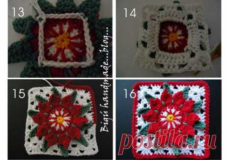 Рождественская звезда в квадрате.МК.