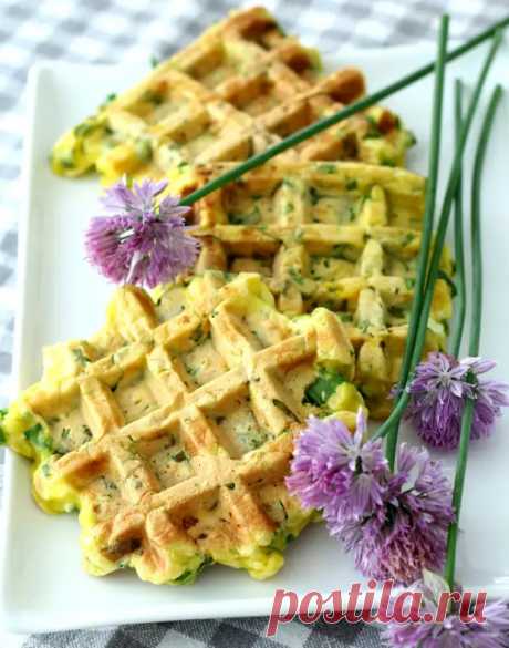 Вафли с яйцом и зелёным луком - Будет вкусно - Медиаплатформа МирТесен