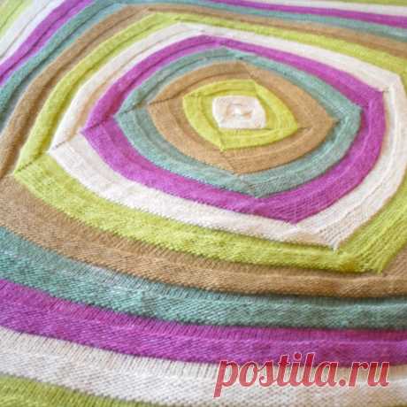 Swirly Square Stitch Knitting Pattern - Studio Knit