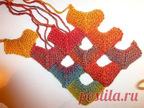 (25) Вязаный пэчворк. Мастер-класс. Knitted patchwork. Tutorial. - YouTube