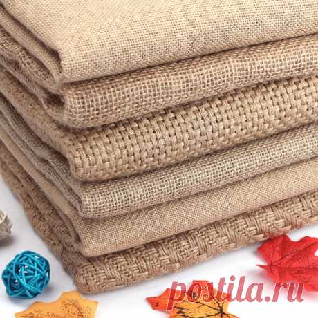 50X150 cm натурального джута burlap ткань для салфетки сумки скатерть фона украшения сетки linnen te x плитка ткань Costura Stof купить на AliExpress