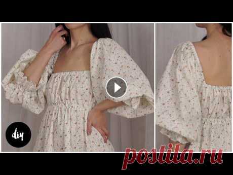DIY ПЛАТЬЕ БЕЗ ВЫКРОЙКИ своими руками Подробный МК по пошиву платья с объемными рукавами БЕЗ ВЫКРОЙКИ.Благодарность за МК:- Tinkoff 5536 9138 0024 9217- Сбербанк 4817 7602 2428 7072Скатова...