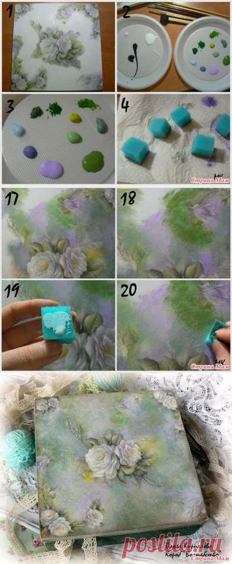 Мастер-класс &quot;Сложный фон&quot;: Дневник группы &quot;Декупаж&quot; - Страна Мам