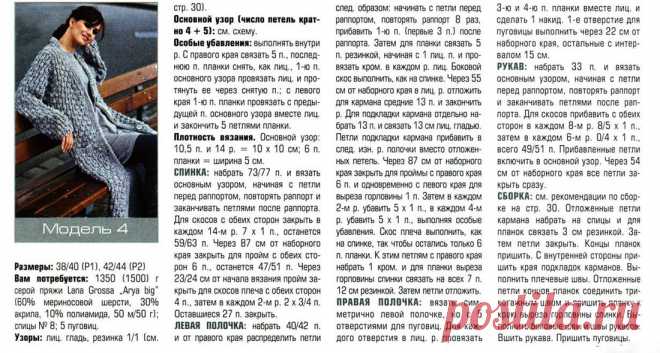 МОДЕЛИ ДЛЯ ЖЕНЩИН - Схемы вязания  - Вязание крючком и спицами