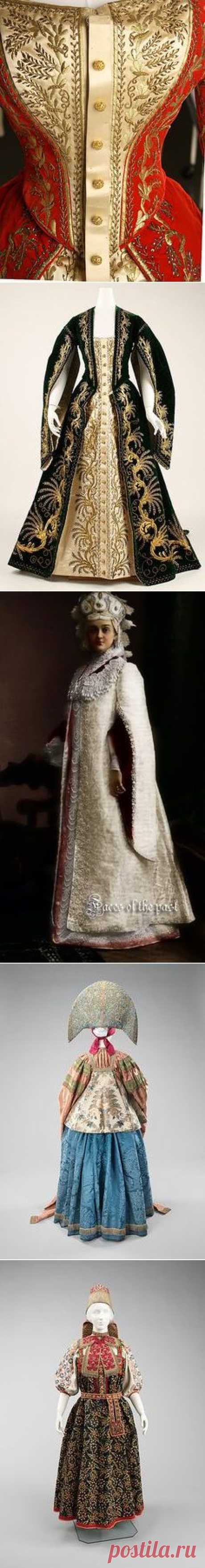 (29) This is a Russian gown, but it's very similar to Byzantine. | Russian Beaded Embroidery