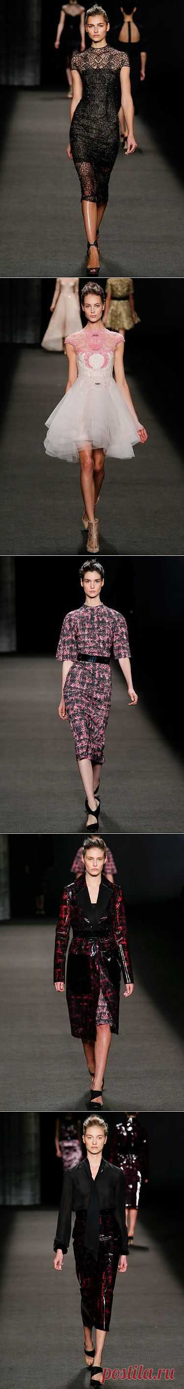 Лукбук коллекции Monique Lhuillier Fall 2014.