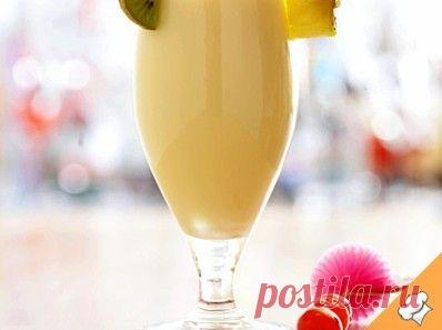 Банановый коктейль без мороженого