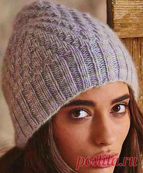 Классическая шапочка спицами от дизайнера Эшли Рао | ВЯЗАНИЕ ШАПОК: женские шапки спицами и крючком, мужские и детские шапки, вязаные сумки
