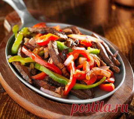 Куриная печень со сладким перцем - кулинарный пошаговый рецепт с фото на KitchenMag.ru