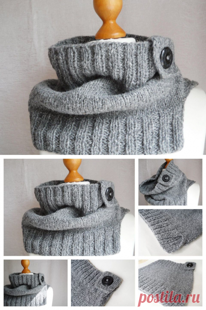 Шарф-снуд вязаный Universal / KNITLY.com - блог о рукоделии