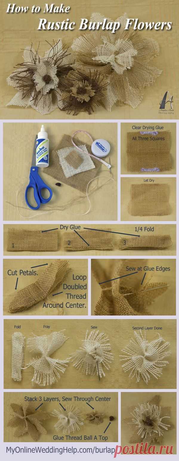Burlap Flower Tutorial