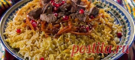 Самаркандский плов. Рецепт Рис промыть так, чтобы последняя вода оставалась прозрачной.