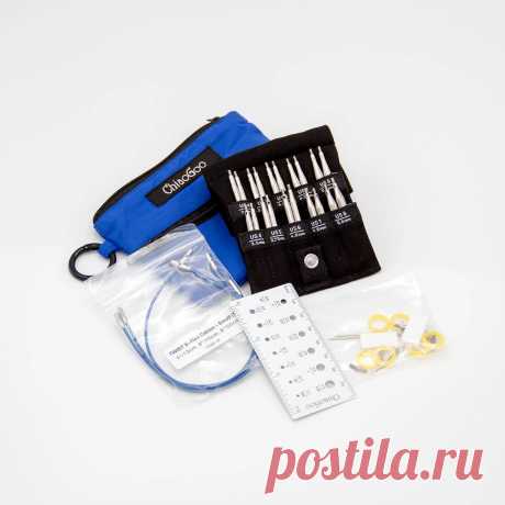 Наборы спиц для вязания Chiaogoo
Twist Shorties Small набор съемных укороченных металлических спиц ChiaoGoo (синий чехол) | поделки к Пасхе