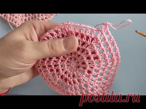 Мастер Класс - ЛЕТНЯЯ ШАПОЧКА за 2 часа -  ФИЛЕЙНОЙ СЕТОЧКОЙ