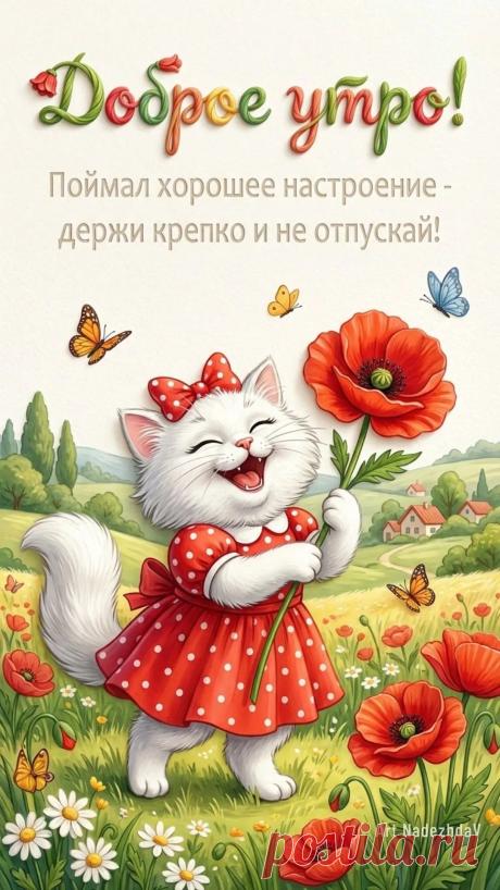 😃 150 Пожеланий Хорошего Настроения в красивых картинках открытках