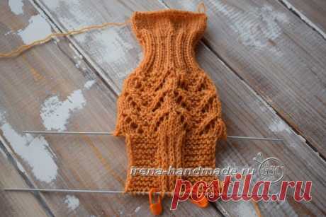 Ажурные носки с узором «Треугольники» (вязание, схемы и фото) - Irena Handmade