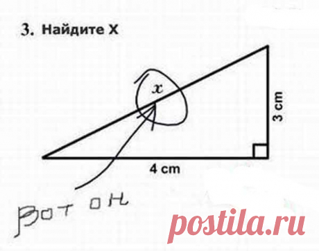 Гениальные ответы детей на контрольных работах