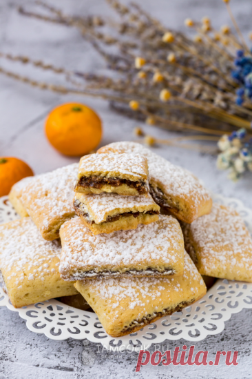 Пин содержит это изображение: Печенье с орехами и черносливом — рецепт с фото