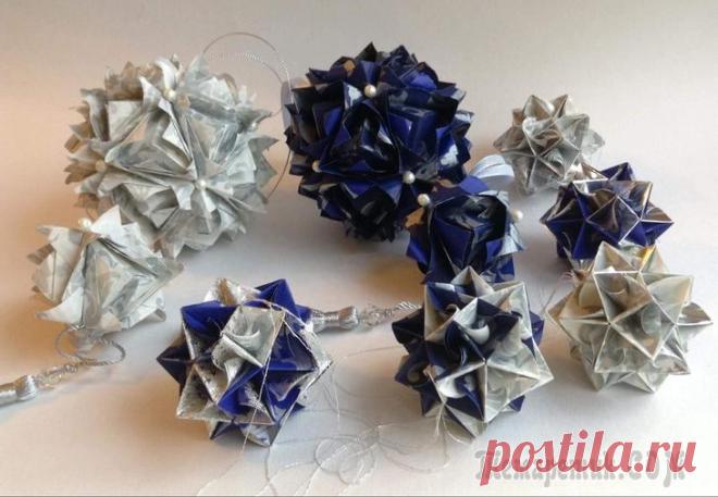 Шары в технике кусудама для начинающих