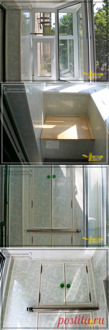 Ремонт лоджии под ключ 4 м² в Северске, 10 фото.