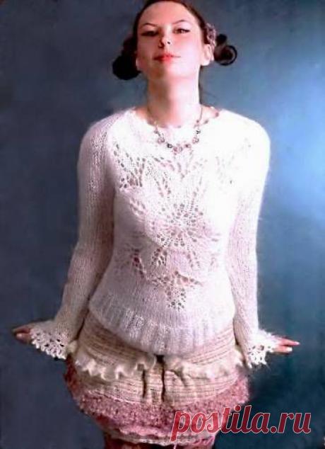 Вязаная модель кофты. Вязание спицами. - 30 Декабря 2009 - Вязание спицами, модели и схемы для вязания на спицах