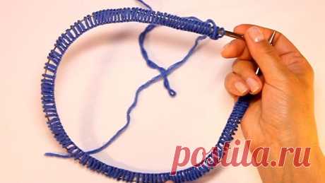 Набор петель на спицы с леской - knitting-pro.ru - От азов к мастерству