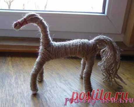 Лошадка из ниток - Коробочка идей и мастер-классов