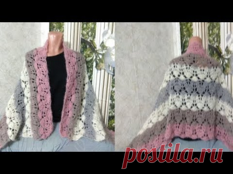 Шикарный палантин из мохера