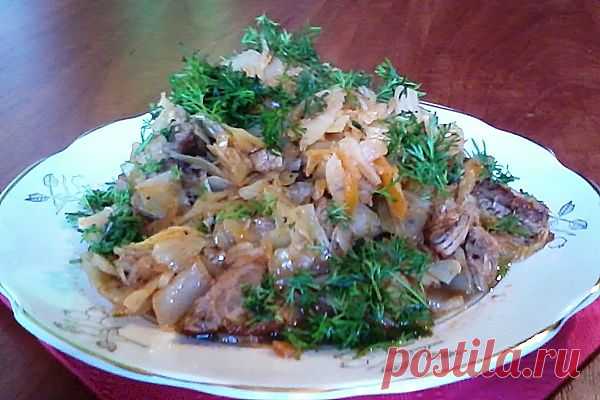 Потрясающе вкусное и необычное овощное блюдо с мясом!
""БИГОС"" Пальчики оближешь! Вот рецепт...