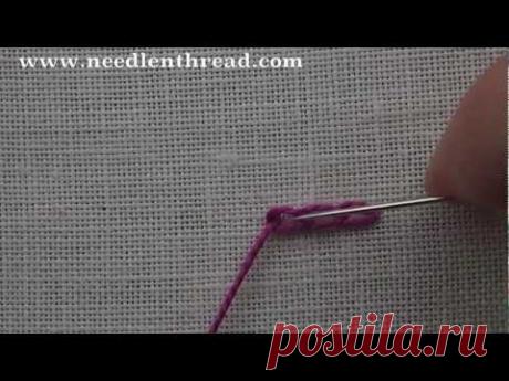 Вышиваем &quot;цепочкой&quot;. Видео
