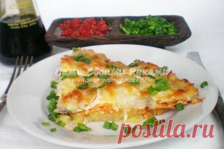 Как приготовить минтай с овощами в духовке, рецепт с фото | Сами своими руками