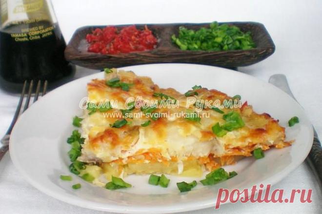 Как приготовить минтай с овощами в духовке, рецепт с фото | Сами своими руками