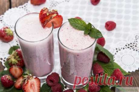 Малиново-медовый белковый коктейль - Рецепты пользователя Олеся Тимофеева - Daily-menu.ru