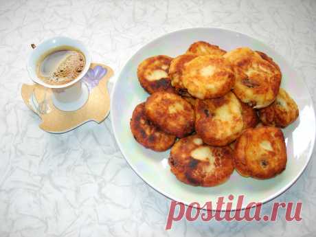 Сырники с изюмом без муки