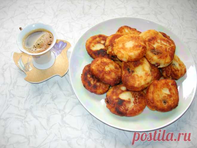 Сырники с изюмом без муки