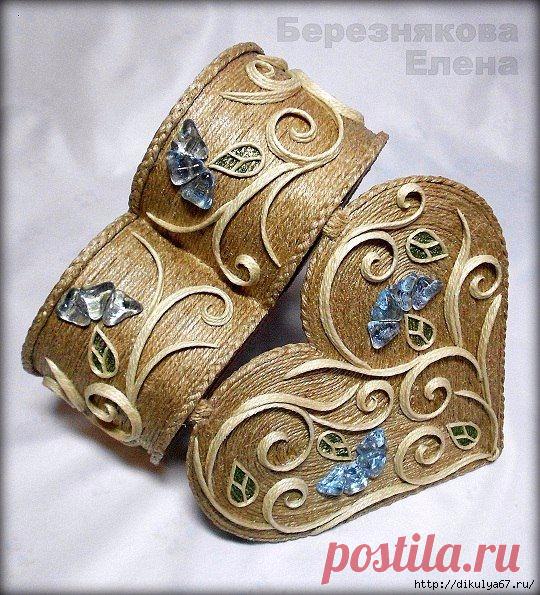 Джутовая филигрань. Шкатулки