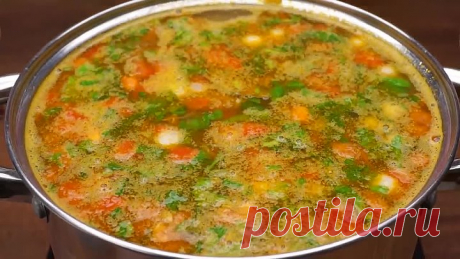 Суп с фрикадельками и фасолью! Очень Вкусно и Просто!