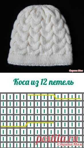 Шапочка косами - Вязание - Страна Мам