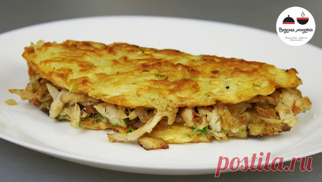 Драники с курицей 