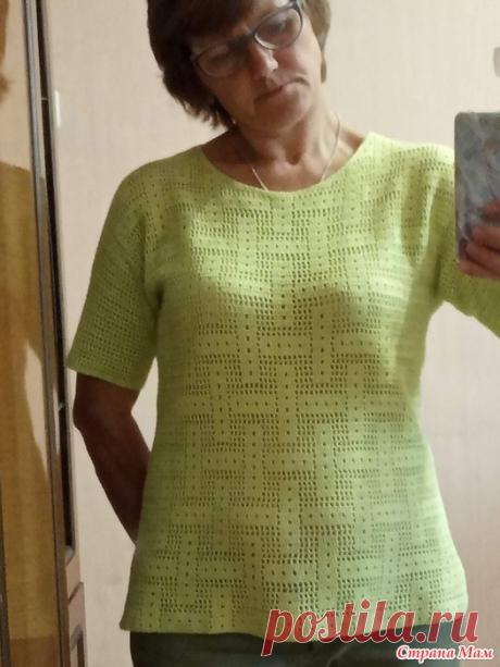 Филейная кофточка Добрый день Покажу вам ещё эту кофточку, которую связала год назад. Вдохновлялась здесь https://www.stranamam.ru/ , за что Ольге большое спасибо