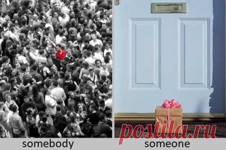 Разница между somebody и someone: примеры предложений