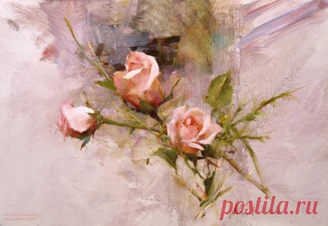 Наверное, даже лучше, чем на яву - роскошные цветочные натюрморты Ричарда Шмида (Richard Schmid)