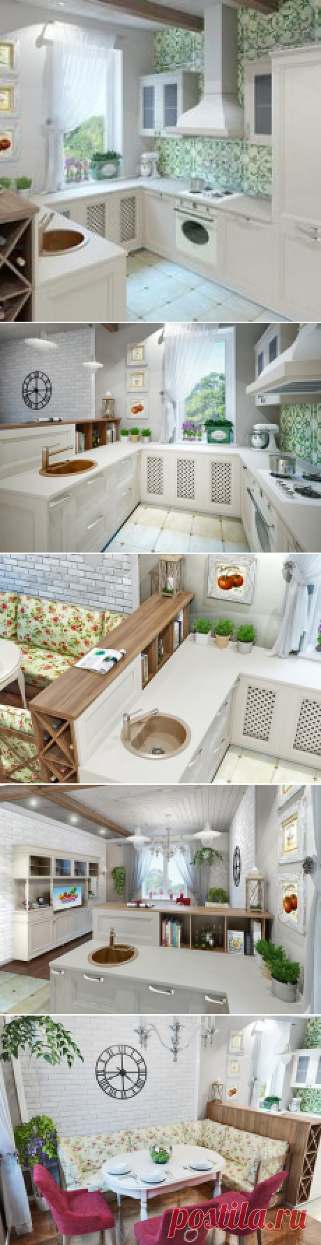 Кухня в стиле Прованс — Интерьеры квартир, домов — MyHome.ru